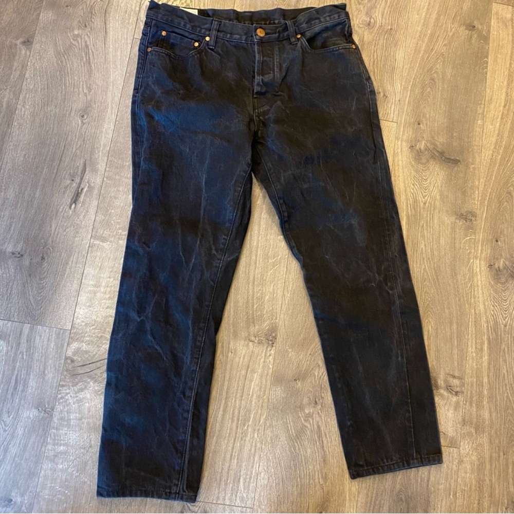 HAN Kjobenhavn Selvedge Denim Black Jeans Selvage Regular Fit Danish W33